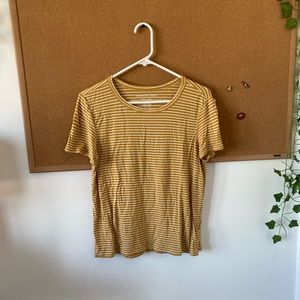 Yellow Striped American Eagle T-Shirt